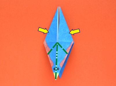 Origami Vogel vouwen