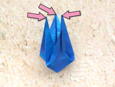 Origami bloemetje vouwen