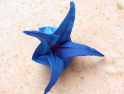 Origami pointy flower