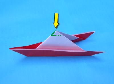 an origami boat