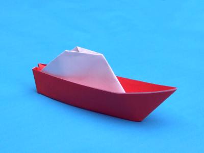 an origami boat