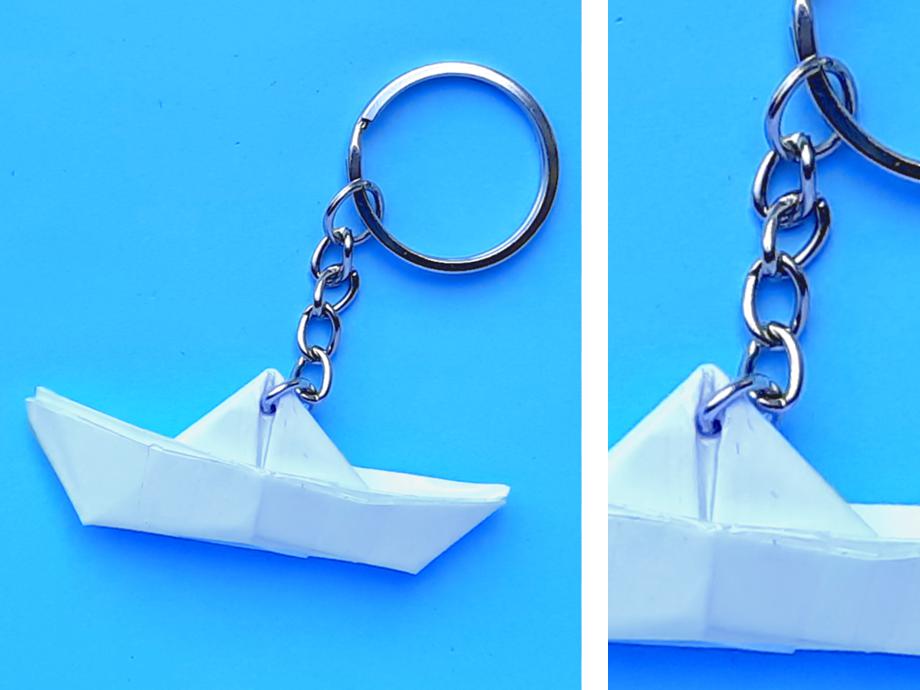 Origami Boot Sleutelhanger