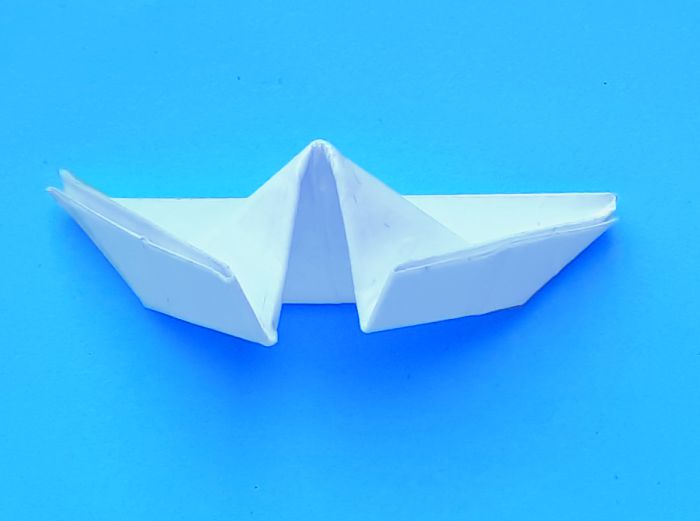 Origami bootje vouwen