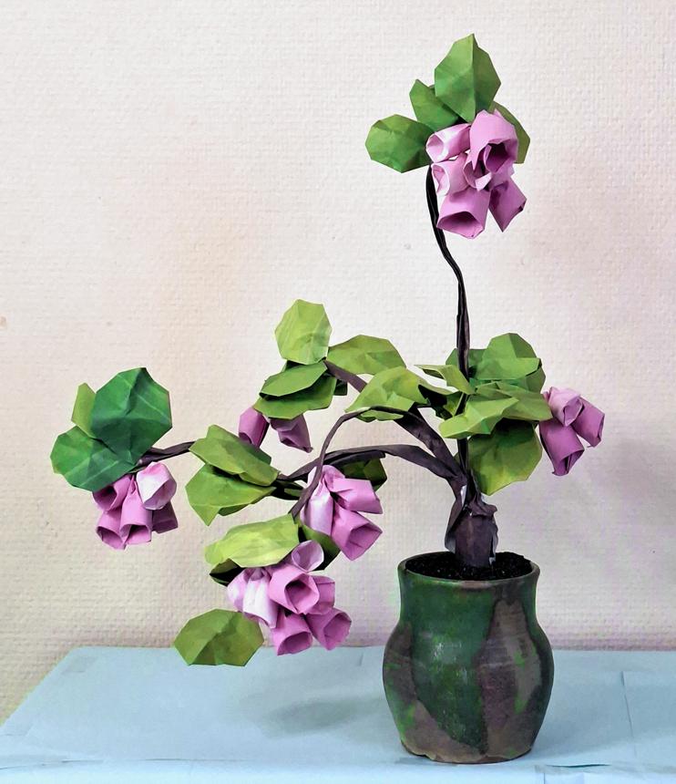 Bonsai Origami Bell Flowers