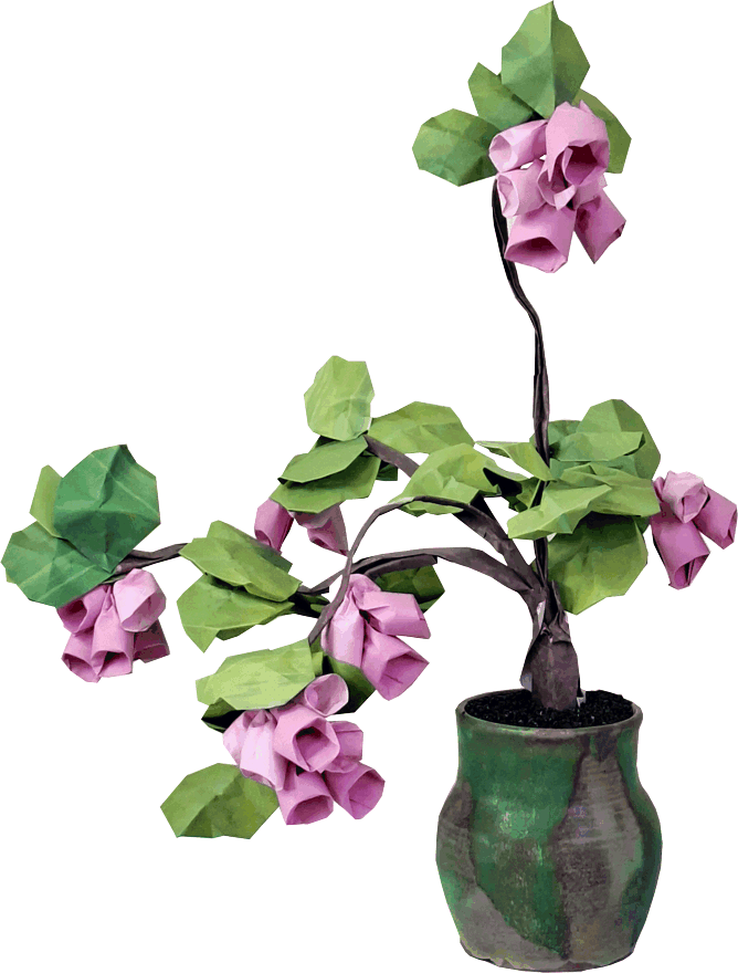 Bonsai Origami Bell Flowers