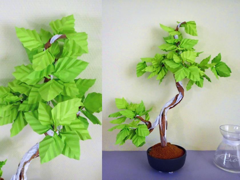 Bonsai Origami Birch Tree