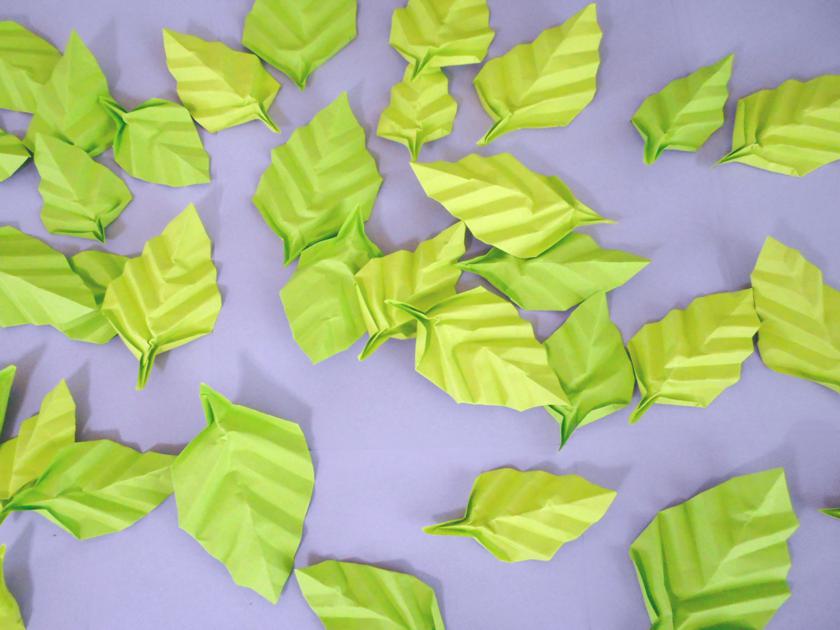 Origami Birch Leaves Origami Birch Leaves