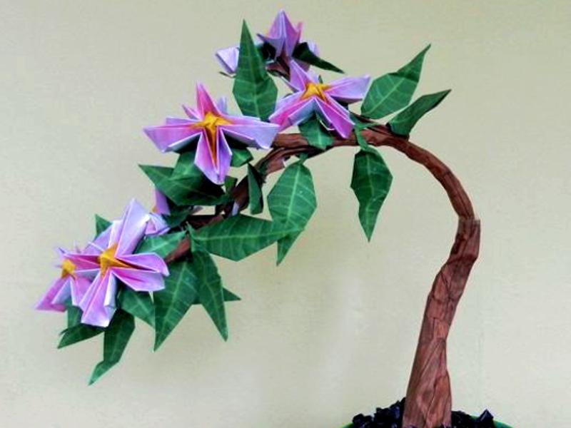 Bonsai Origami Flower Branch