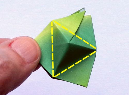 Origami flower buds diagrams