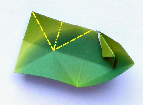 Origami flower buds diagrams