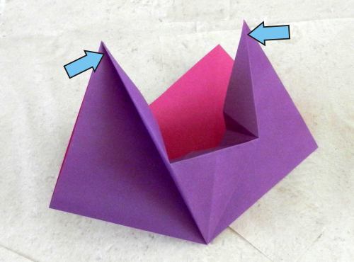 Bonsai Origami Fuchsia flower diagrams