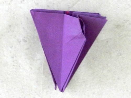 Bonsai Origami Fuchsia flower diagrams