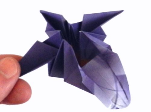 Fold an Origami Iris Flower