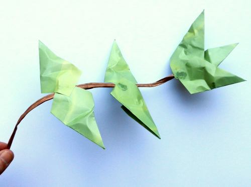 Make a Bonsai Origami Iris Flower