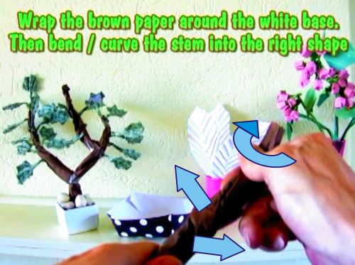 Make an Origami Money Tree