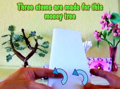 Make an Origami Money Tree