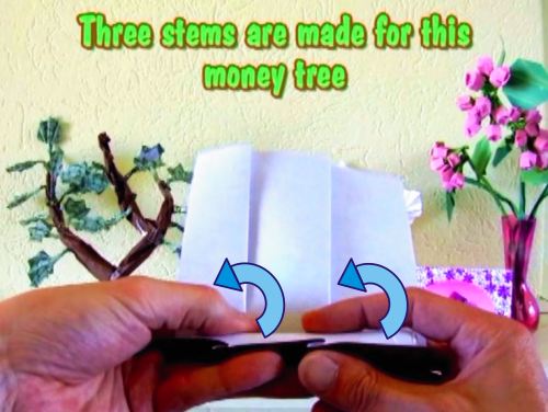 Make an Origami Money Tree