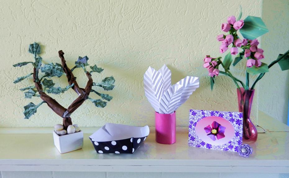 Origami home decorations
