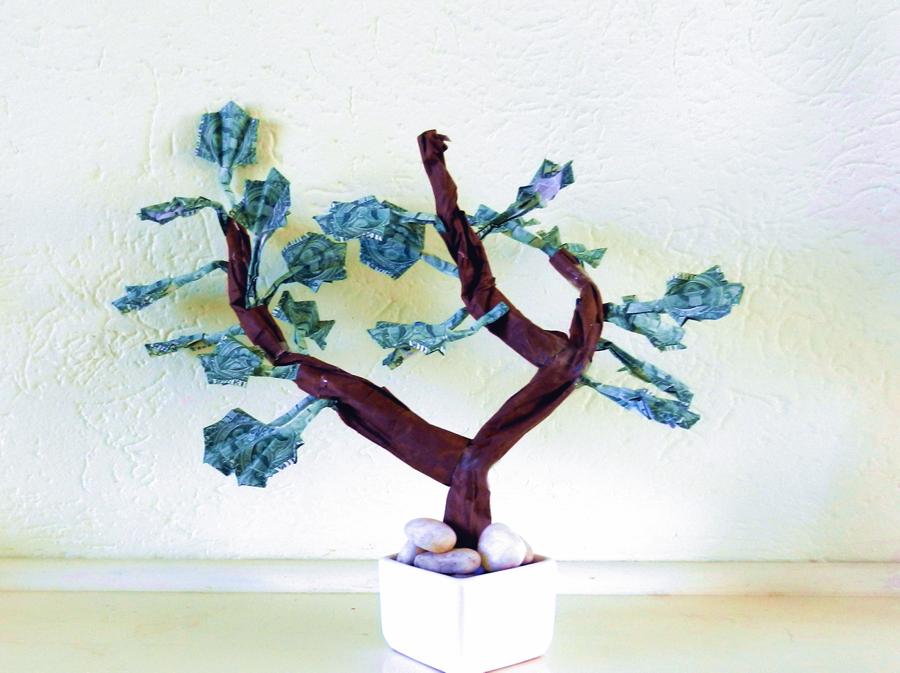 Origami Money Tree