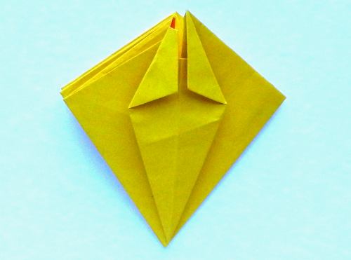 Origami Narcis vouwen