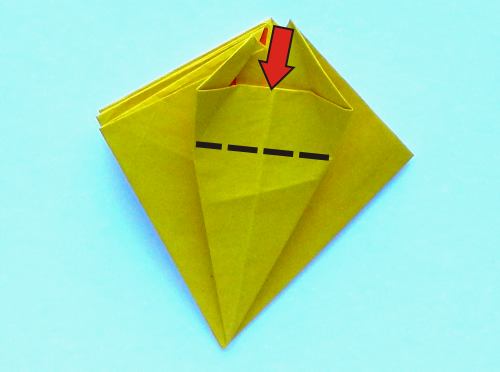 Origami Narcis vouwen