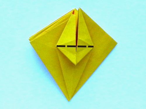 Origami Narcis vouwen