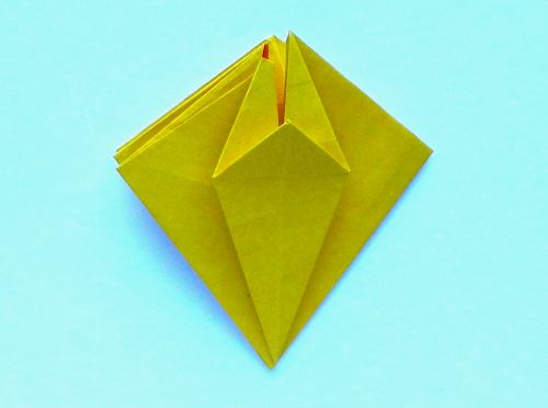 Origami Narcis vouwen