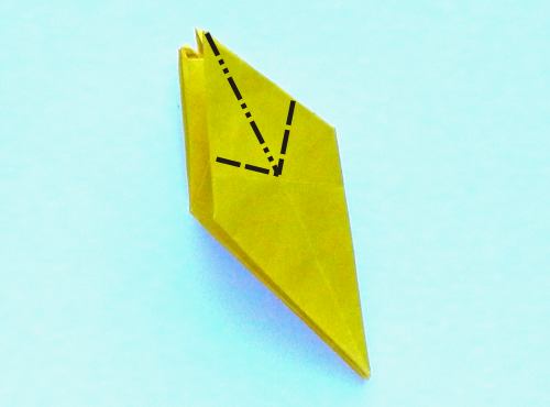 Origami Narcis vouwen