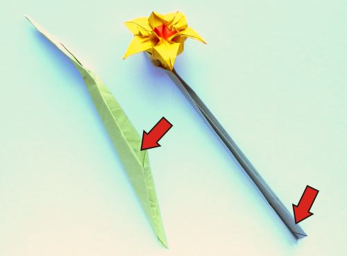 Fold an Origami Narcissus flower Fold an Origami Narcissus flower