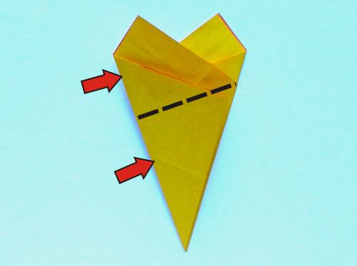 Origami Narcis vouwen