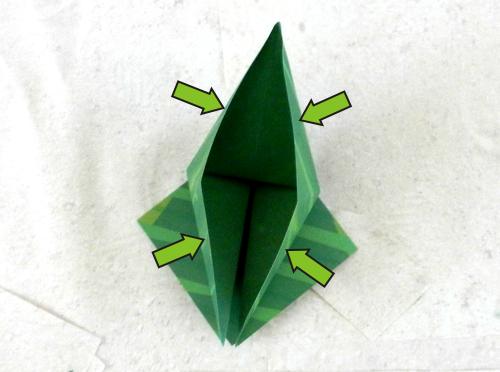 Bonsai Origami Flower Tree folding instructions