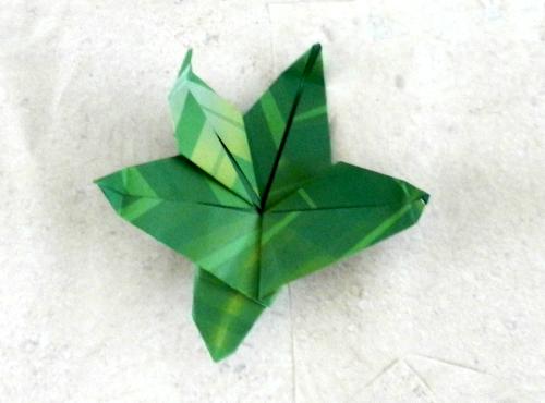 origami leaf