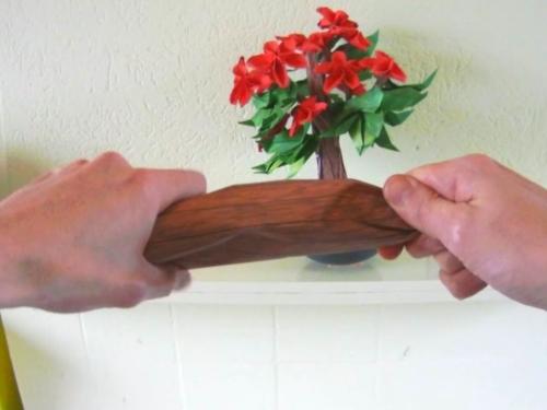 Bonsai Origami Flower Tree folding instructions