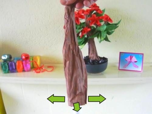 Bonsai Origami Flower Tree folding instructions