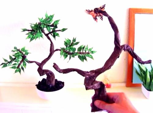 Stem of a Bonsai Origami Tree Stem of a Bonsai Origami Tree