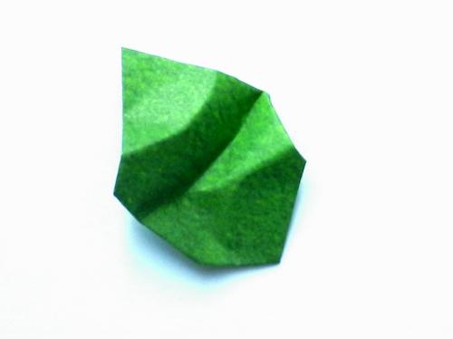 Origami leaf