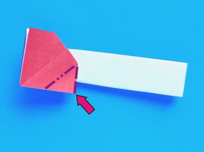 how to fold an origami bookmark with a red heart