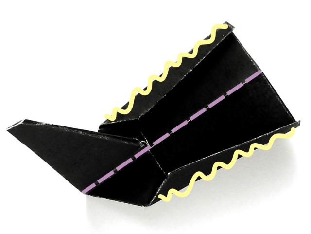 Origami laarzen maken