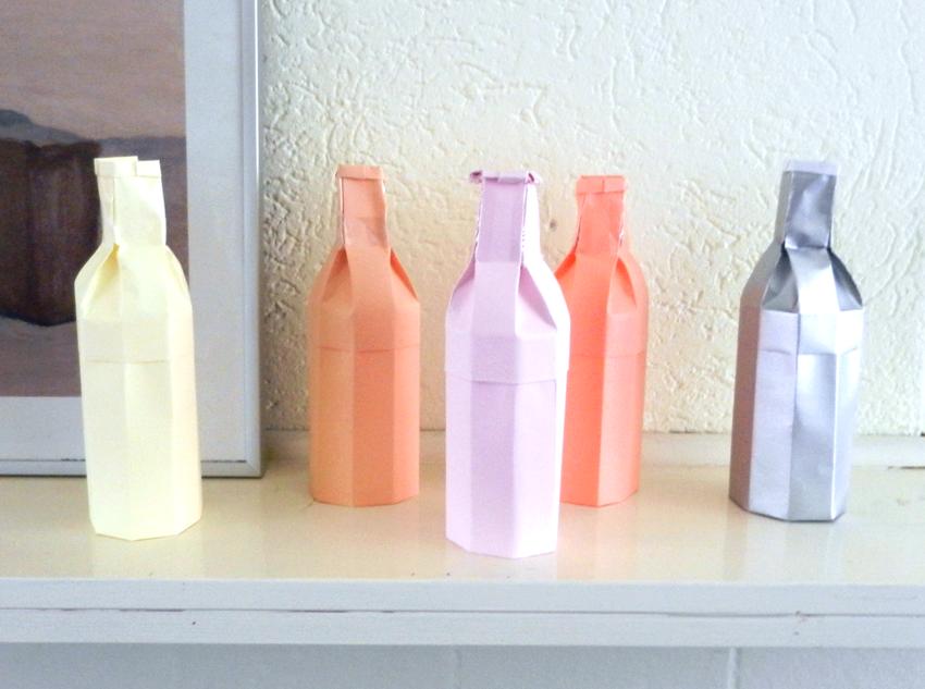 Origami bottles