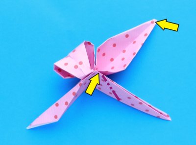 how to fold a cute origami bow with polkadot pattern how to fold a cute origami bow with polkadot pattern