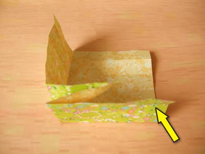 diagrammen voor een origami doosje