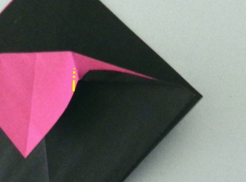 how to make an origami box with pink heart