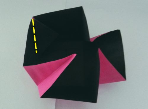 how to make an origami box with pink heart