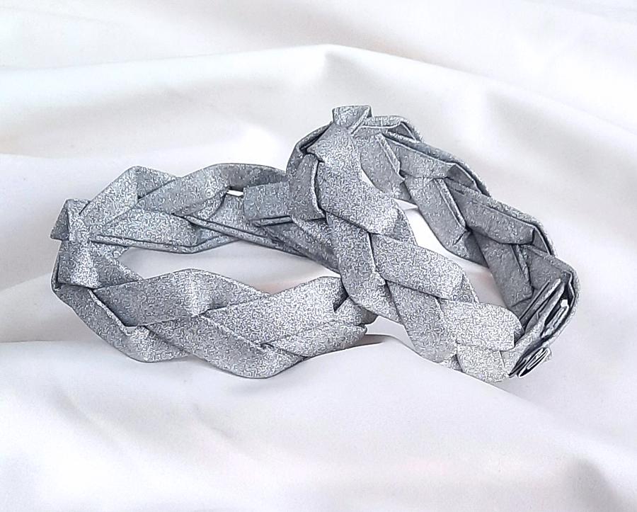 Gevlochten armband van papier