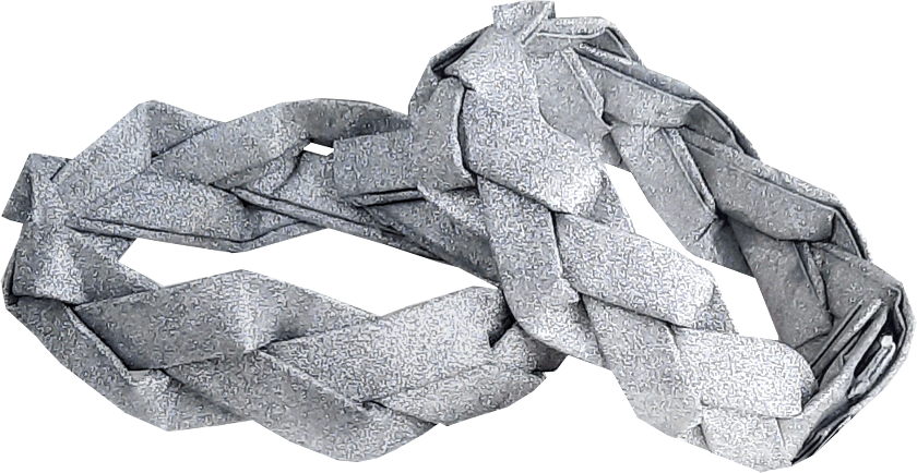 Gevlochten papieren armbanden