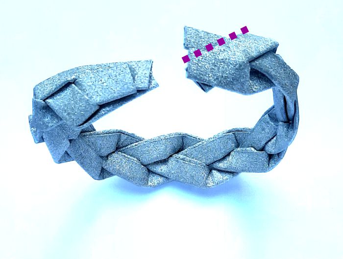 Armband vlechten van papier