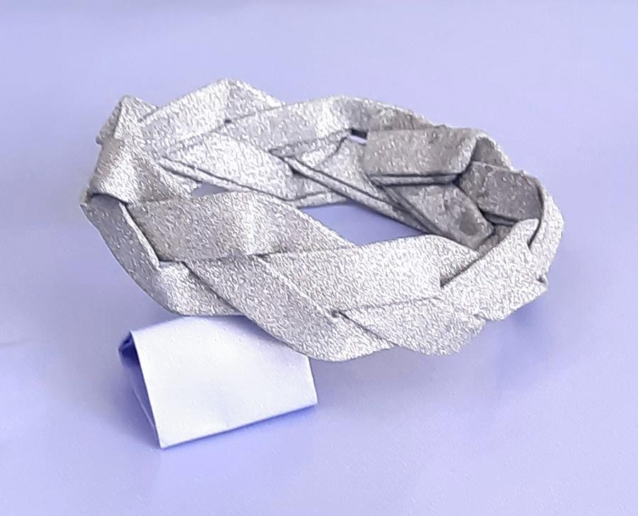 Gevlochten armband van papier
