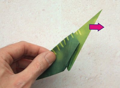 how to fold an origami brontosaurus