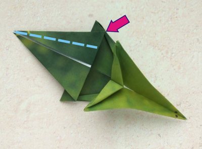 how to fold an origami brontosaurus