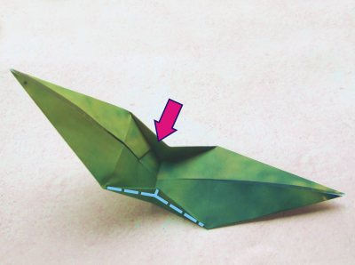 how to fold an origami brontosaurus